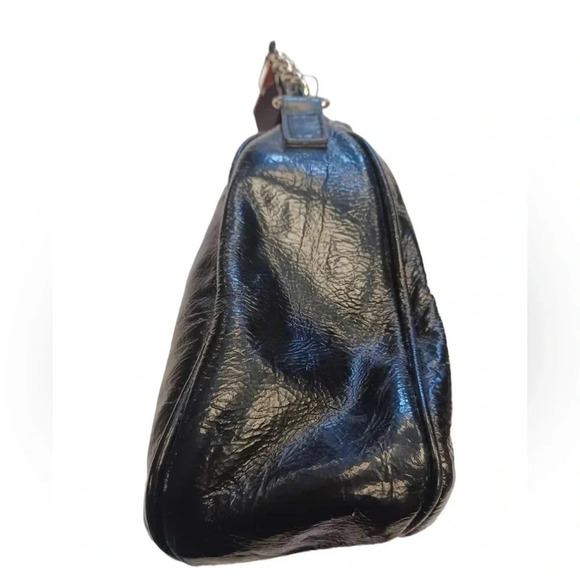 Charles David  Black Leather Chainlink Purse - Picture 4 of 10